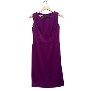 Evan Picone NWT Paradise Purple Sleeveless Career Shift Dress Size 6